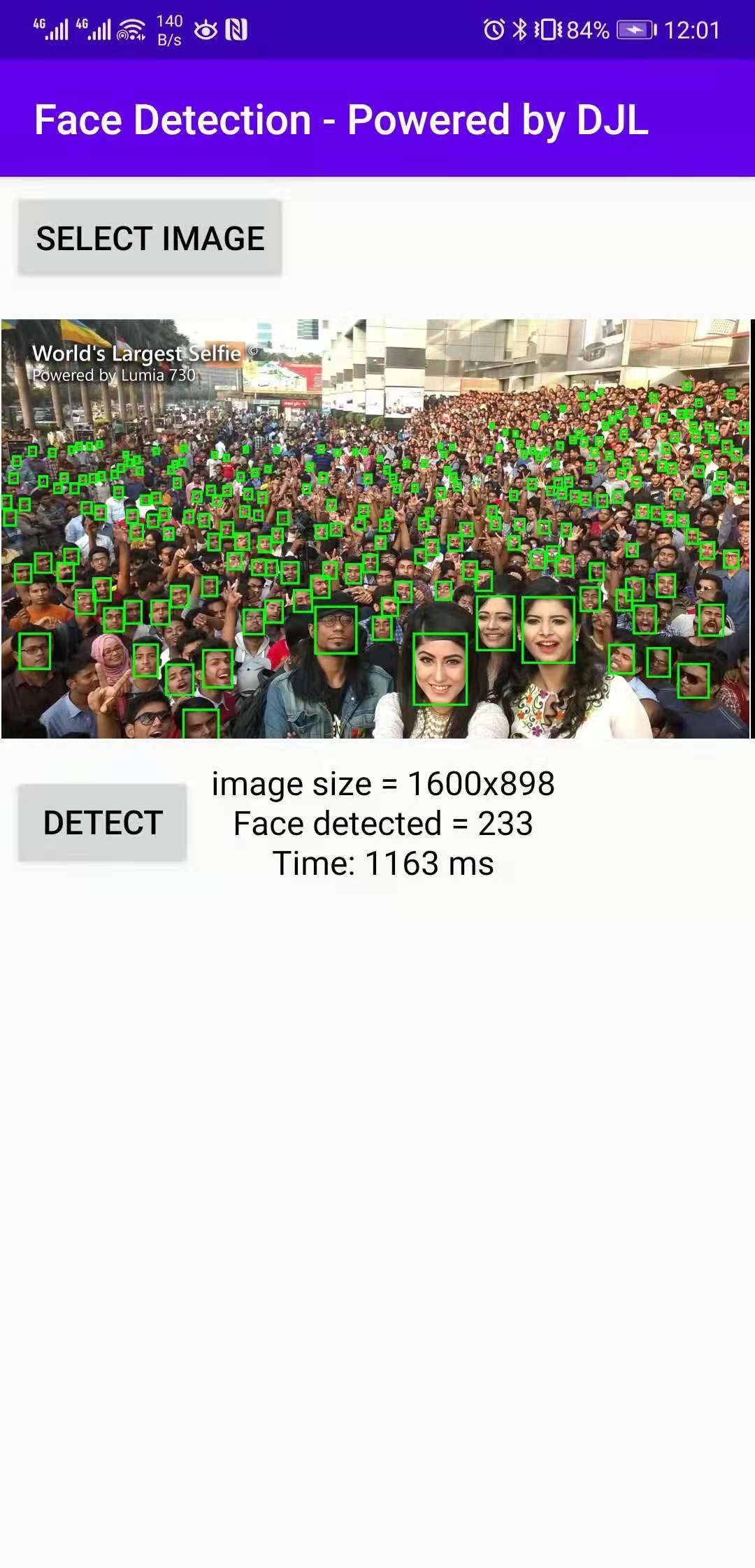 Face Detection (PyTorch) Deep Java Library