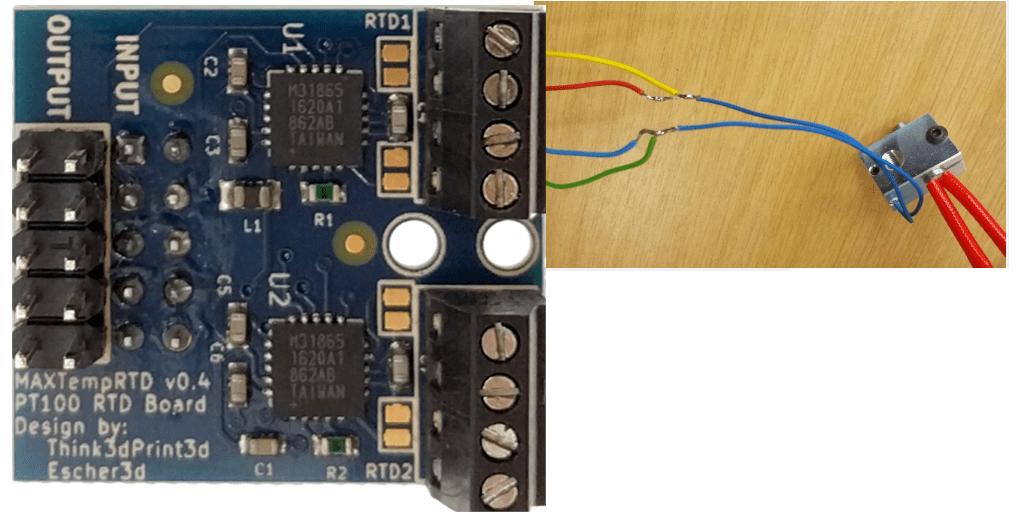 Connecting PT100 temperature sensors Duet3D Documentation