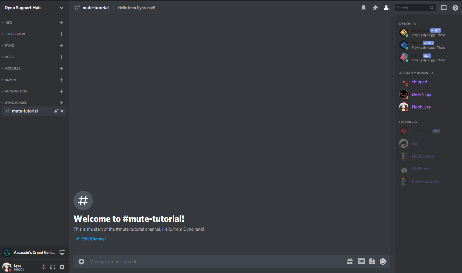 Mute Permissions Dyno