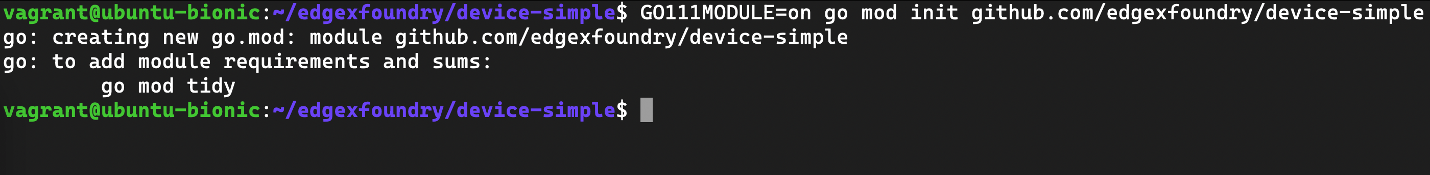 Golang SDK EdgeX Foundry Documentation