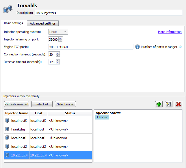 Managing Static Injectors