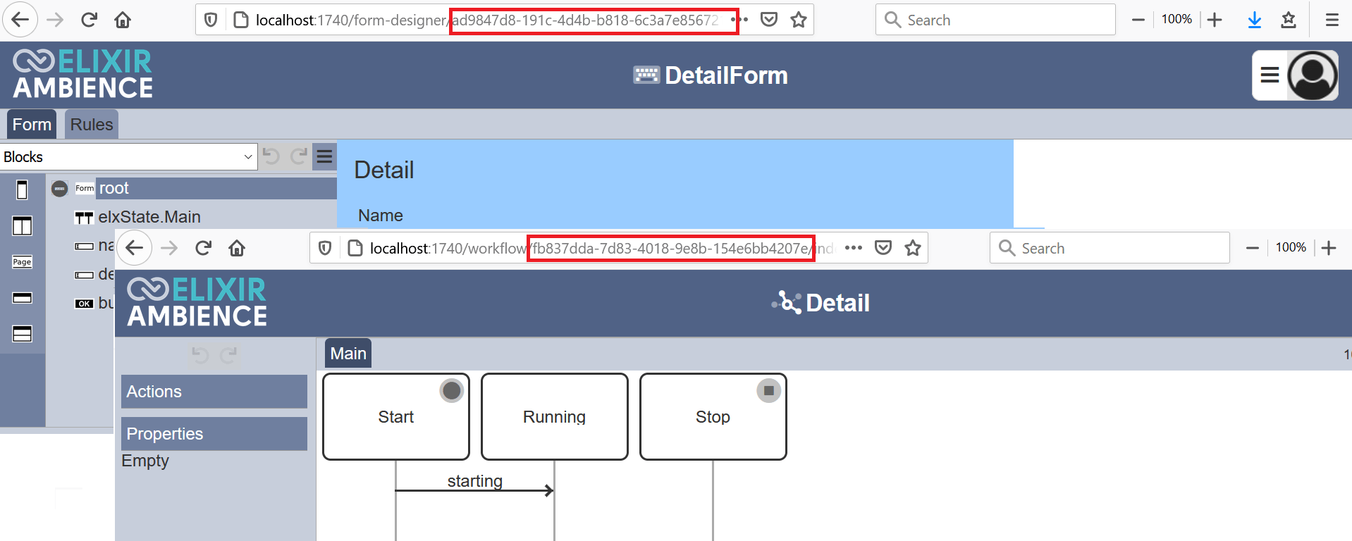 Form with Form Launcher · Forms