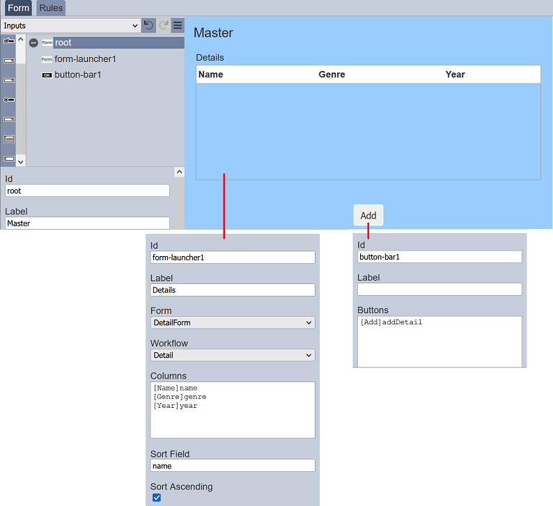 Form with Form Launcher · Forms