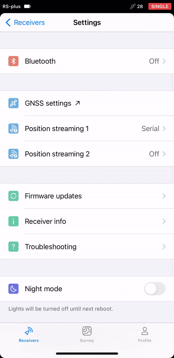 How to restore initial settings | Reach RS/RS+