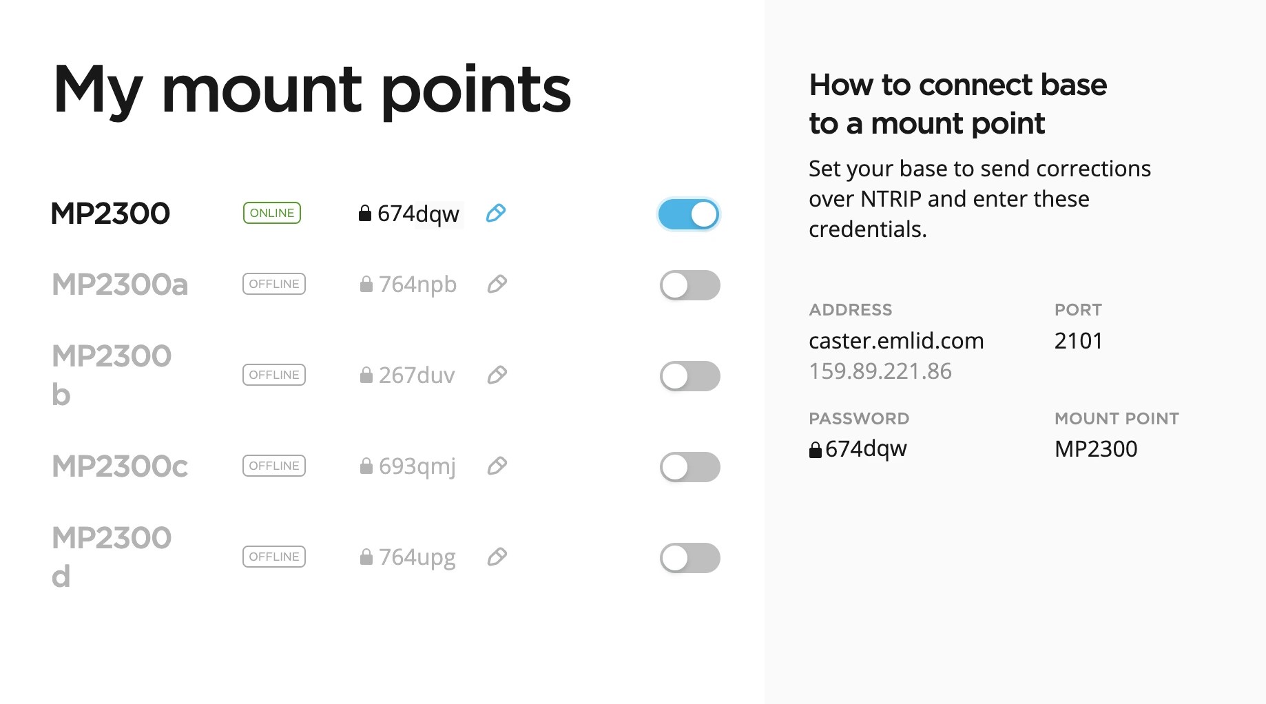 Trabajar con la base Reach RS2+ Reach RX