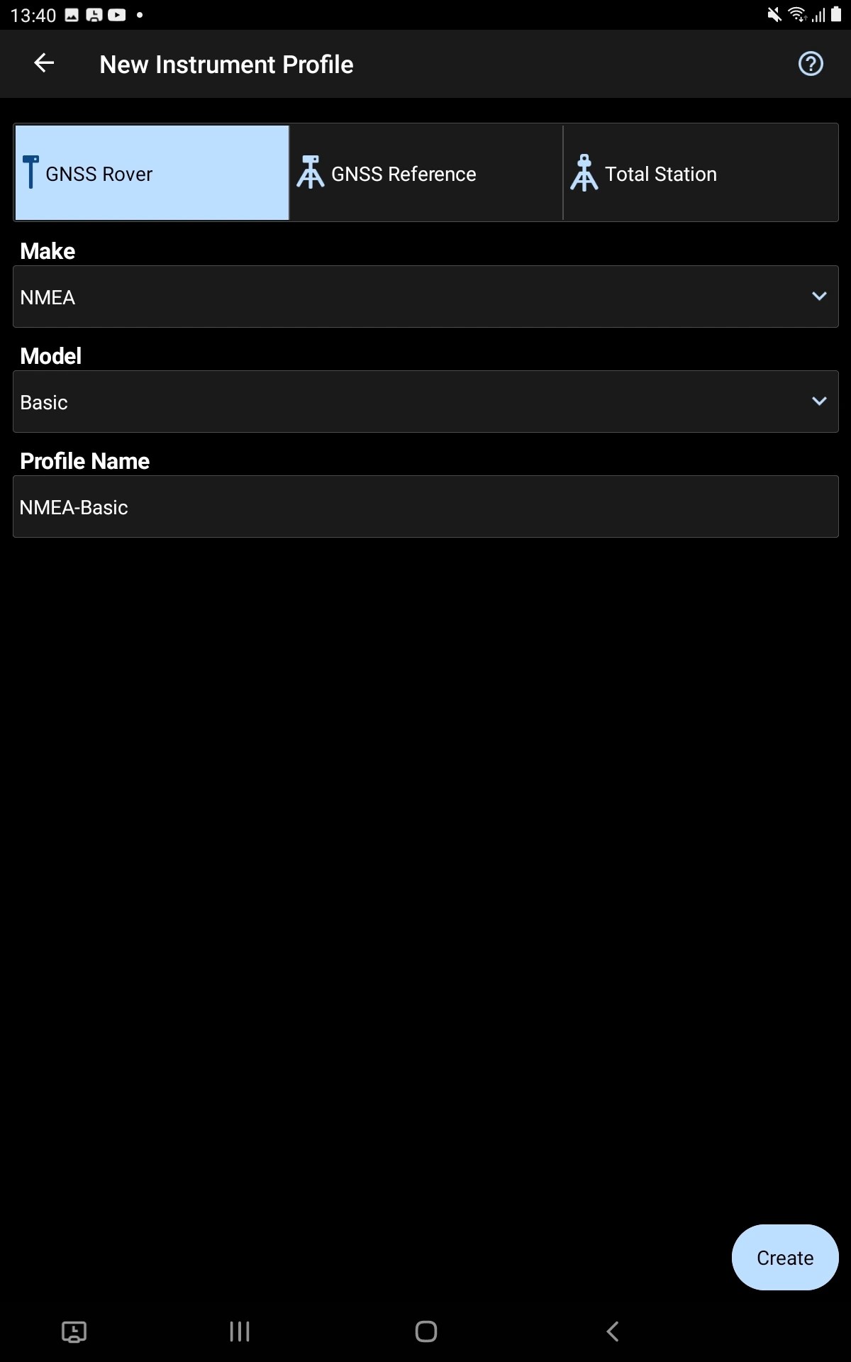 Integration mit Microsurvey FieldGenius für AndroidGeräte Reach RX