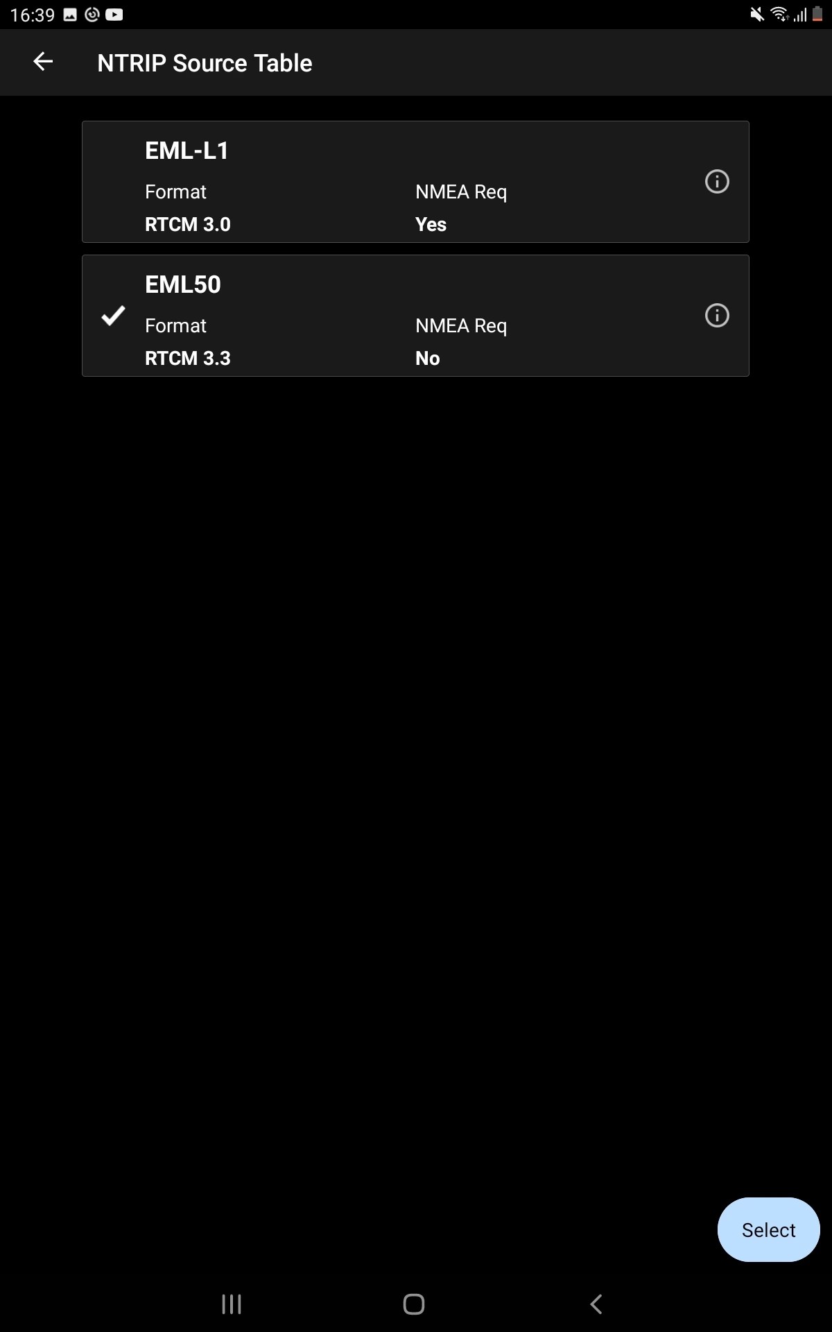 Integration with Microsurvey FieldGenius for Android devices Reach RX