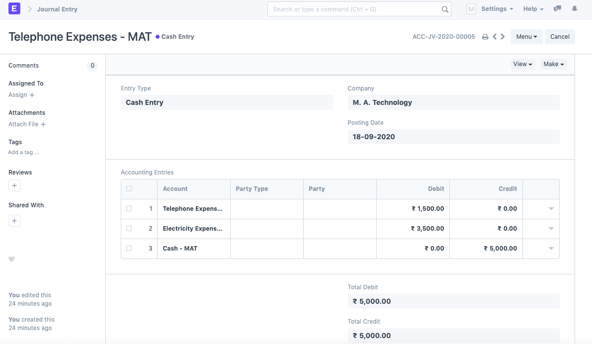 Petty Cash Accounting Template