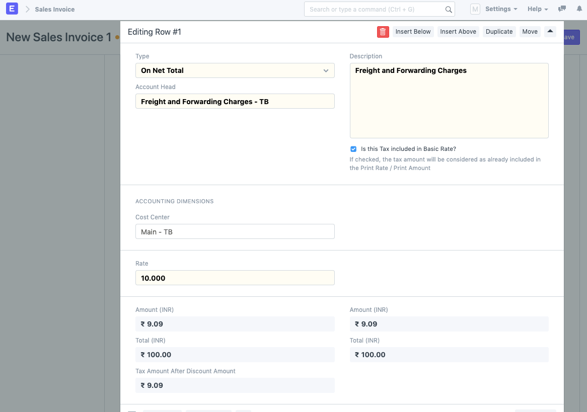 Tax Inclusive Accounting
