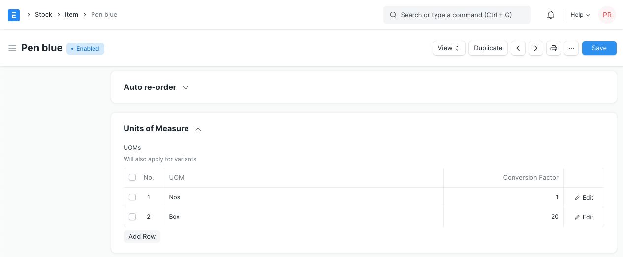 Purchasing in Different UoM