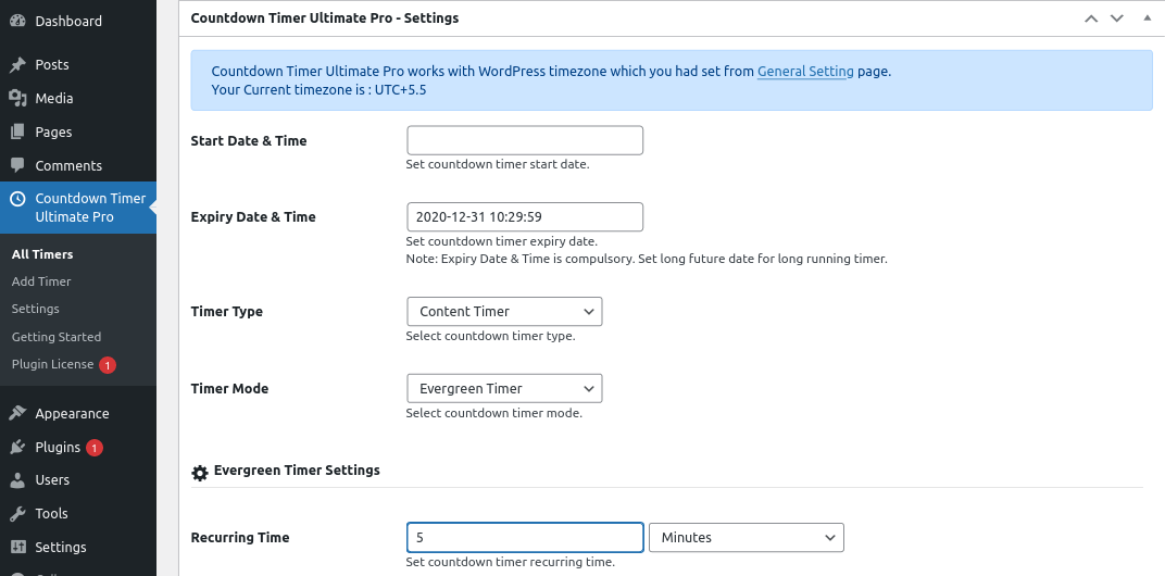 Countdown Timer Ultimate Pro Documentation Essential Plugin