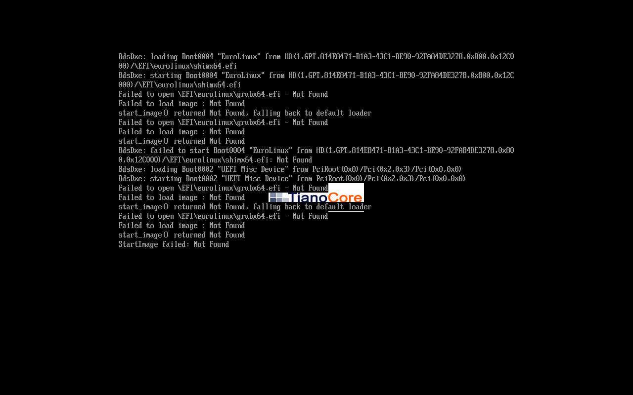 Black Screen After update to EuroLinux 8.10 EFI problem EuroLinux