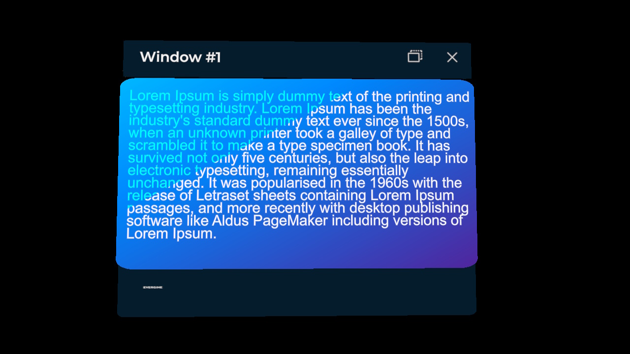 Windows System Evergine Doc