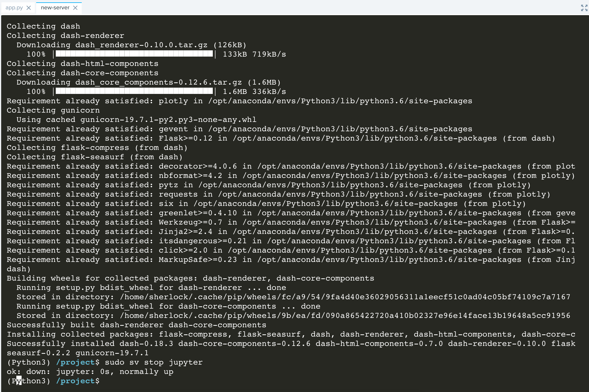 Using Plotly Dash — Faculty platform documentation