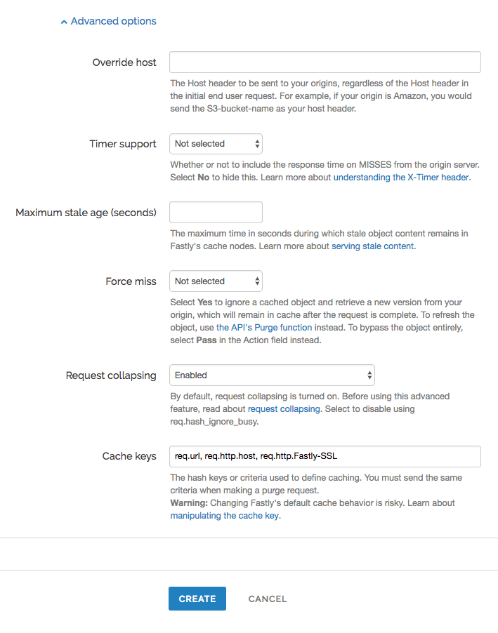 Manipulating the cache key Fastly Help Guides
