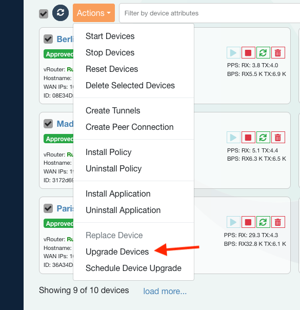 Device Upgrade — flexiWAN documentation