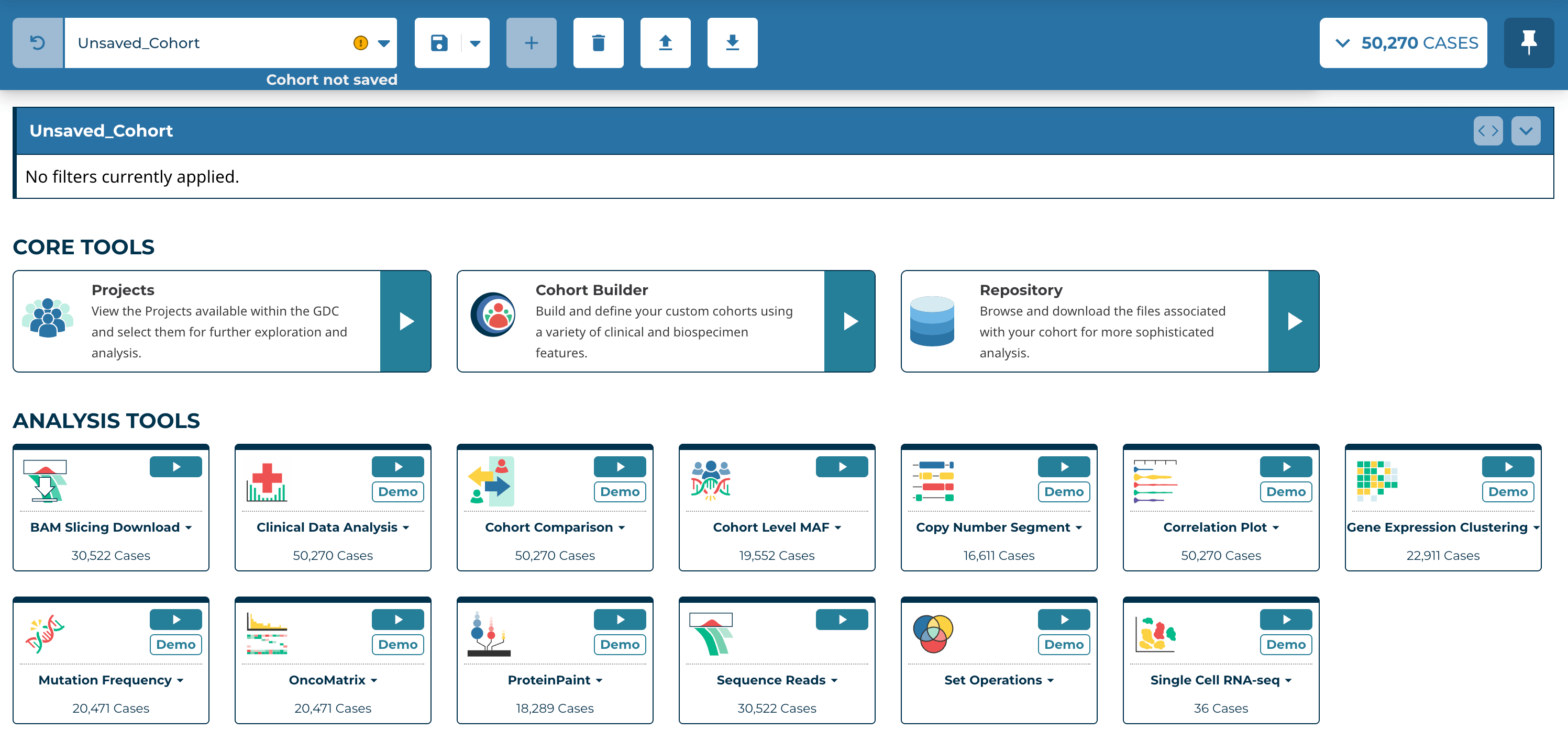 Analysis Center GDC Docs