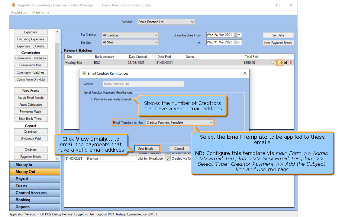 GPM NZ Support Centre How to Send Bulk Remittance Advice