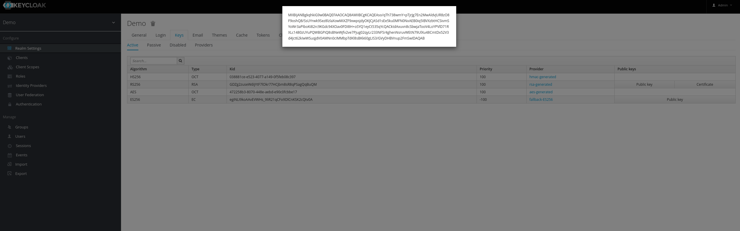 Authentication with Keycloak — GeoServer 2.20.x User Manual
