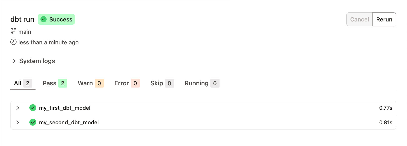 Development schema name and IDE walkthrough dbt Developer Hub
