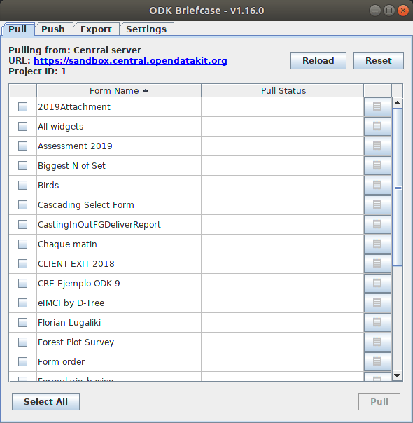 ODK Briefcase ODK Docs