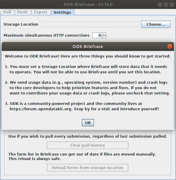 Setting Up ODK Briefcase ODK Docs