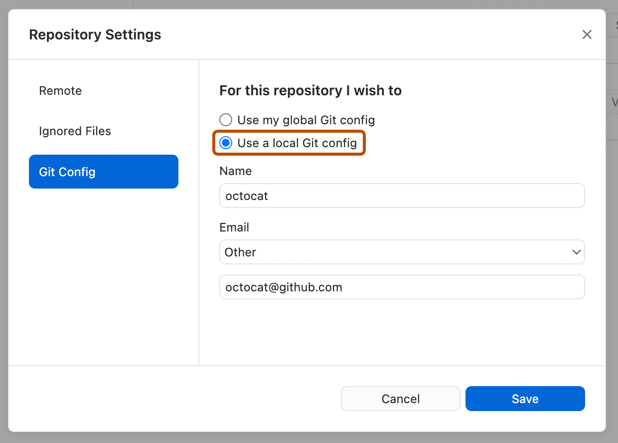 Configuring Git for GitHub Desktop GitHub Enterprise Server 3.10 Docs