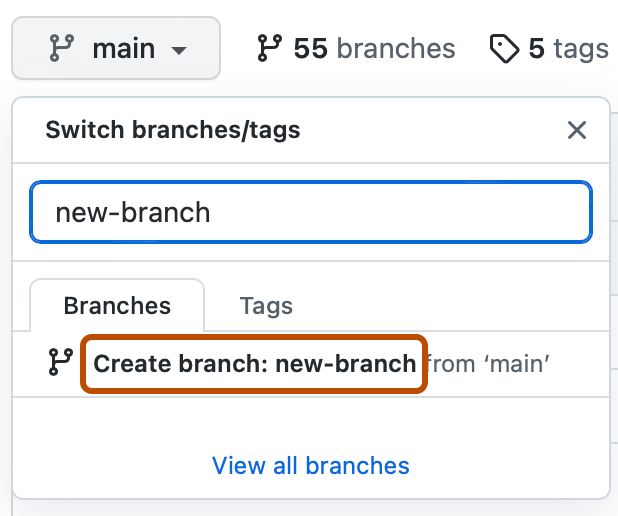 Creating and deleting branches within your repository GitHub Docs