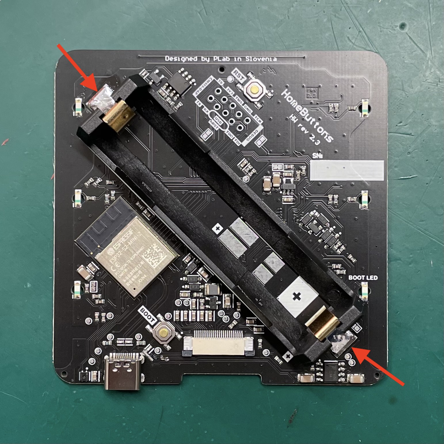 Soldering Home Buttons