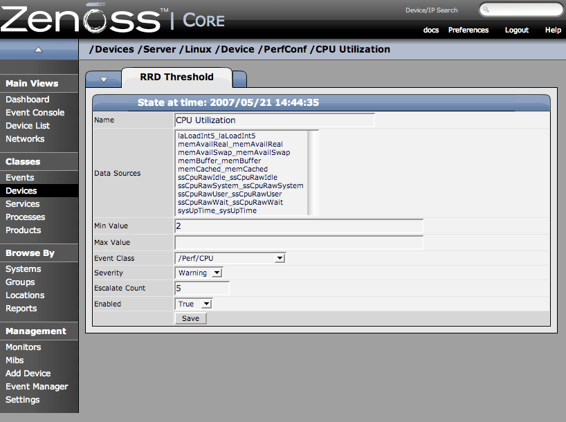 Zenoss Admin Guide Open Source Application, Server, and Network