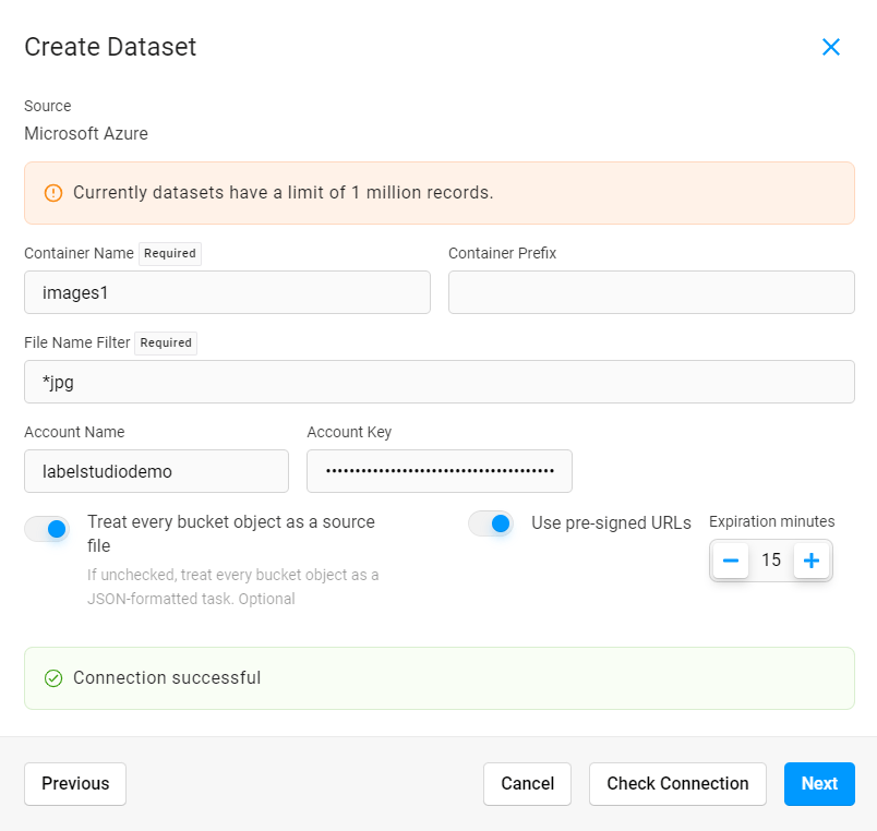 Label Studio Enterprise Documentation — Create a dataset to use with