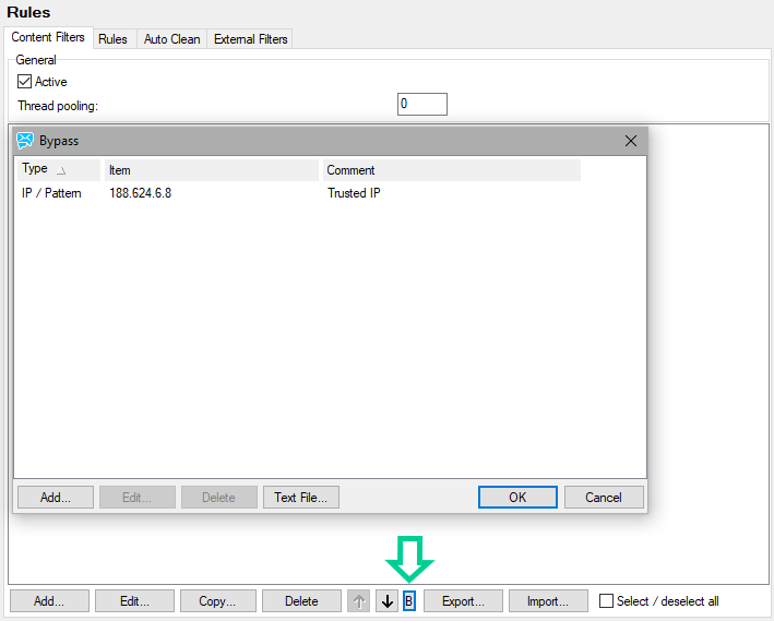 Bypassing Rules/Filters
