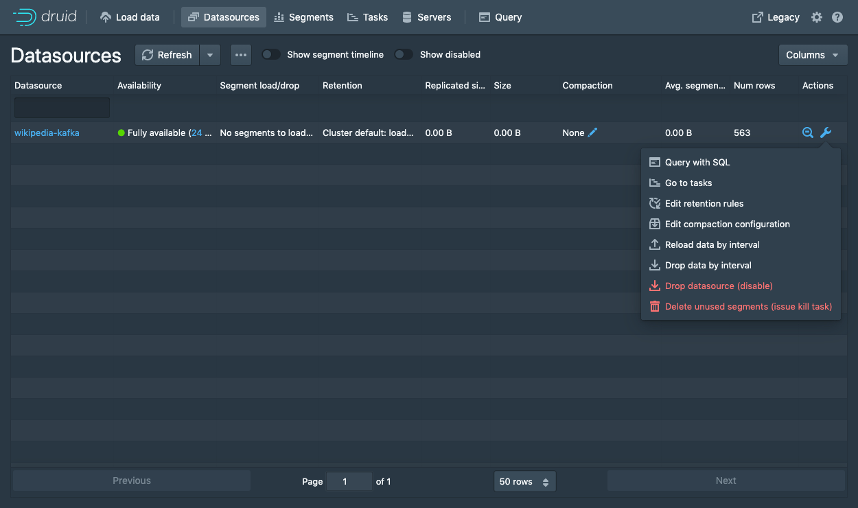 Tutorial Load streaming data from Apache Kafka · Apache Druid