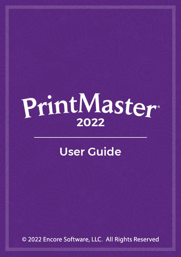 PrintMaster 2022 Userguide Print Master 2022