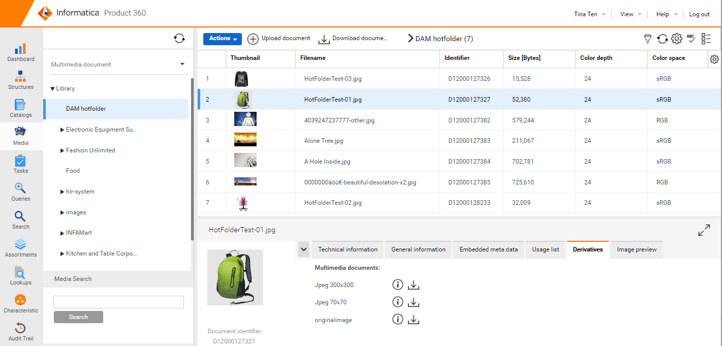 Digital Asset Management Hotfolder