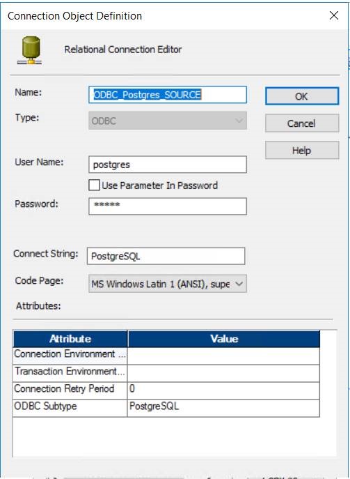 Creating a PostgreSQL ODBC Connection