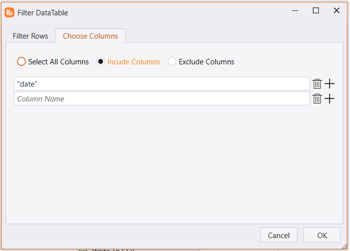 Filter DataTable IntelliBuddies® Documentation Portal