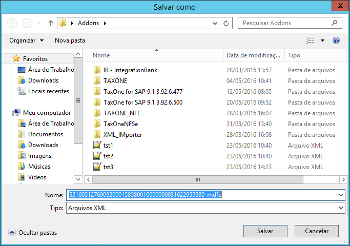 Visualizar XML — TaxOne MDFe 0.3.5