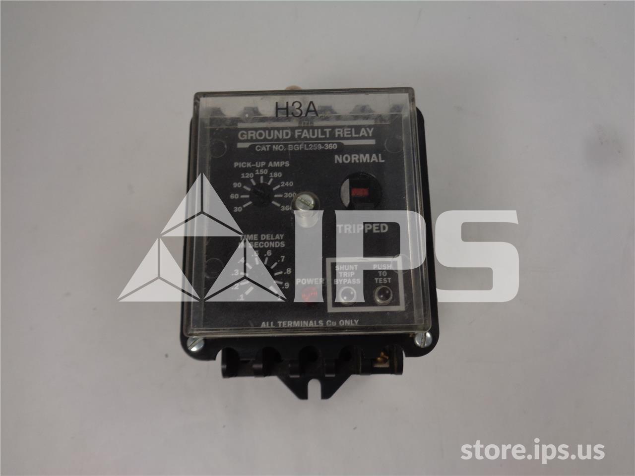 General Electric GE BGFL GROUND FAULT RELAY