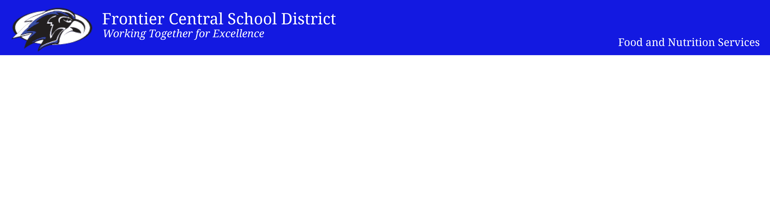 Frontier Central School District School Nutrition And Fitness