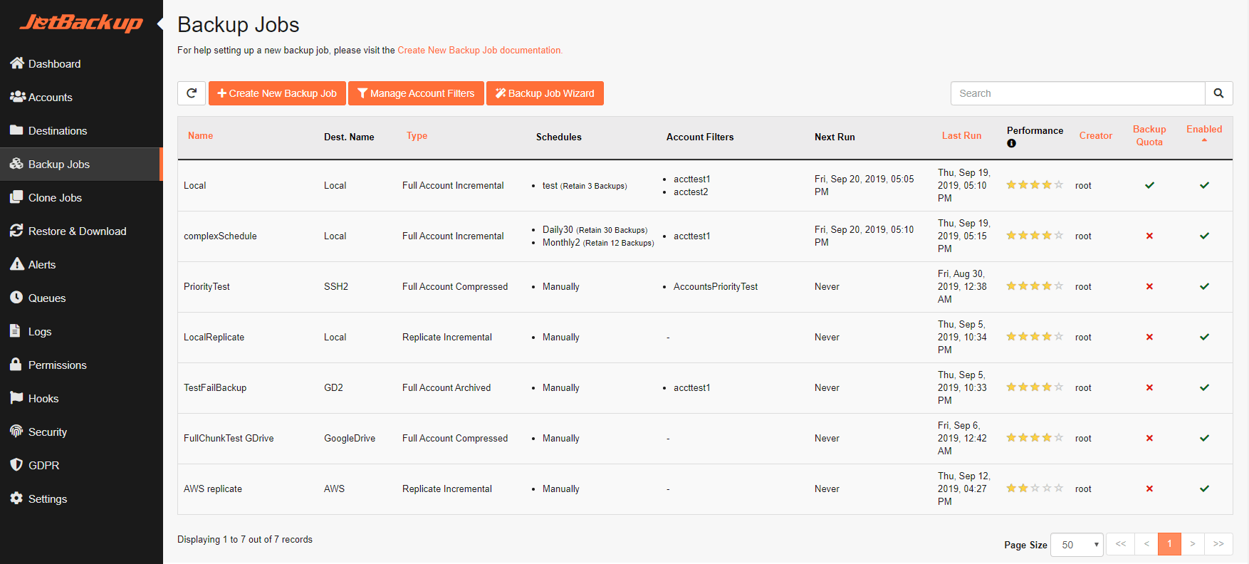 Create New Backup Job — JetBackup Documentation documentation