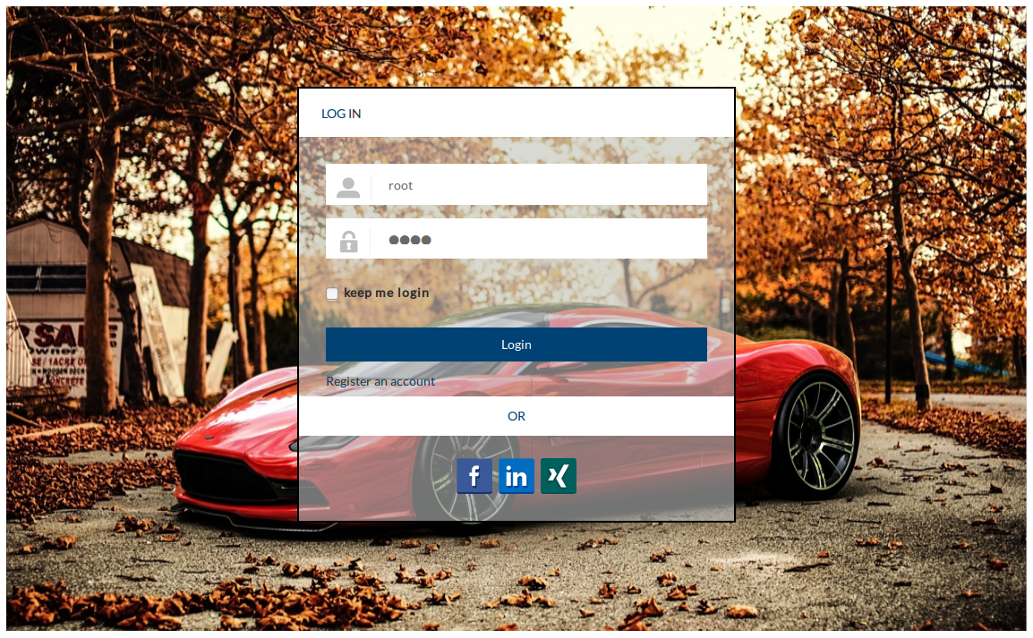 Login to JS Car Manager JoomSky Docs