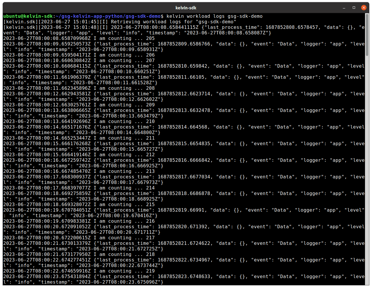 GSG Kelvin App (Python) KELVIN DOCUMENTATION