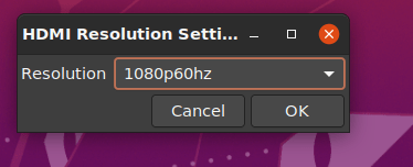 VIM1 Setup HDMI Resolution [Khadas Docs]