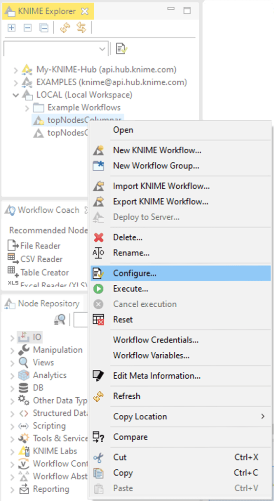 KNIME Workbench Guide