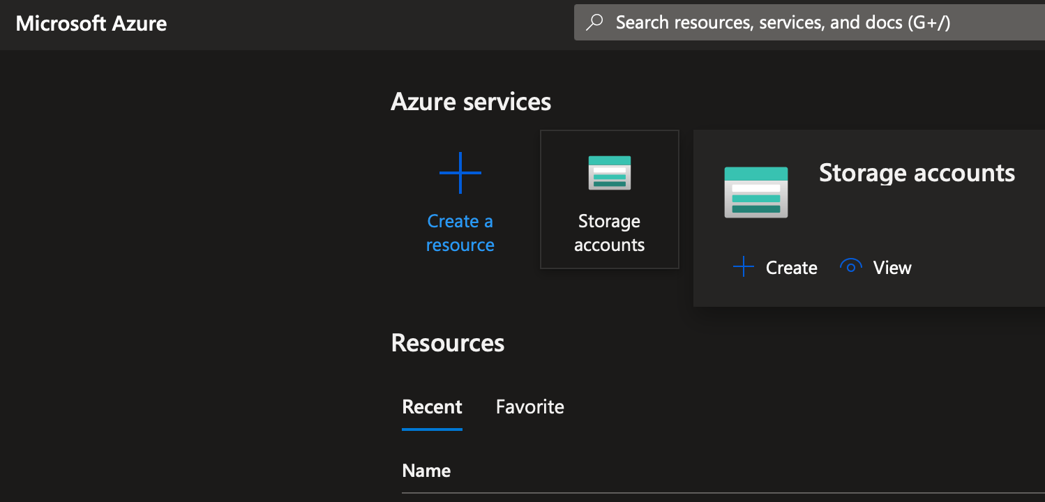 Configuring Azure Blob Storage Customising