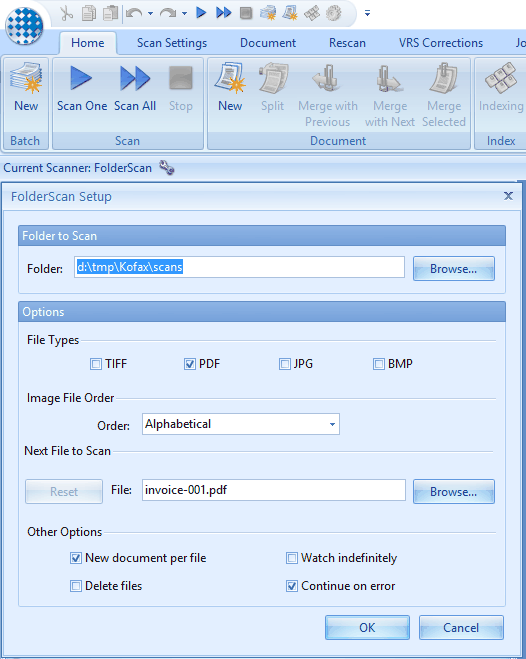 Configure Kofax Express LogicalDOC Documentation