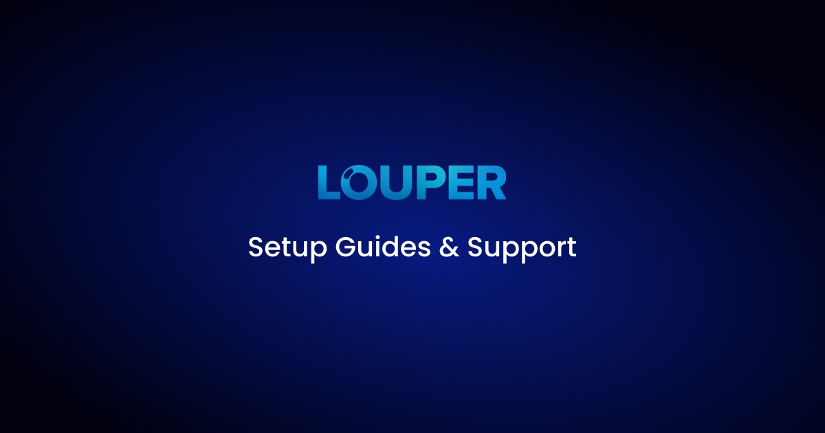 Invite participants and join room Louper Setup Guides & Support
