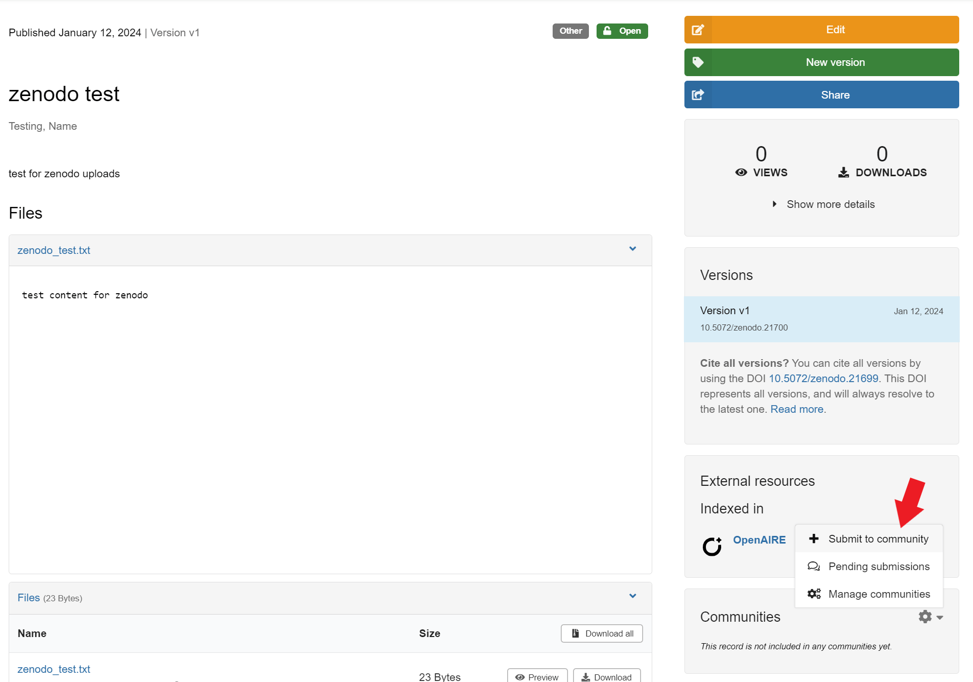 Submitting to the MAAP Zenodo Community — maapdocs documentation