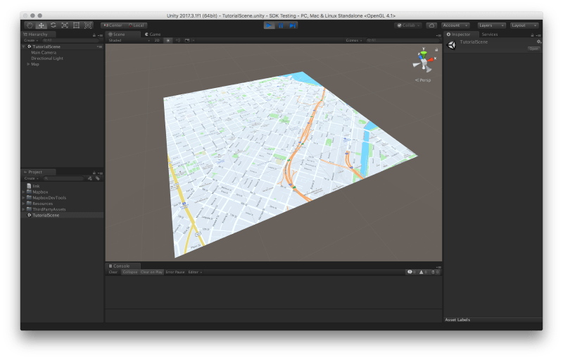 Create a map in Unity Help Mapbox
